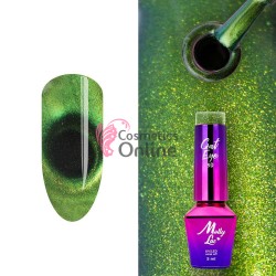Oja Semi Premium Hibrid MollyLac Cat eye 9D! UV/LED de 5 ml - 390 Omen 32508